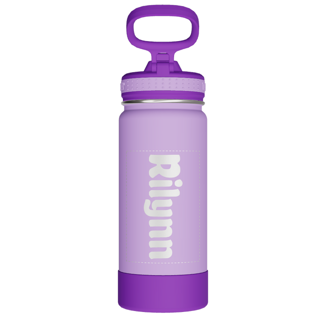 Actives Kids Water Bottle With Straw Lid - customized