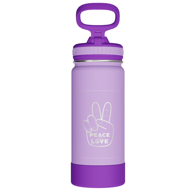 Actives Kids Water Bottle With Straw Lid - customized