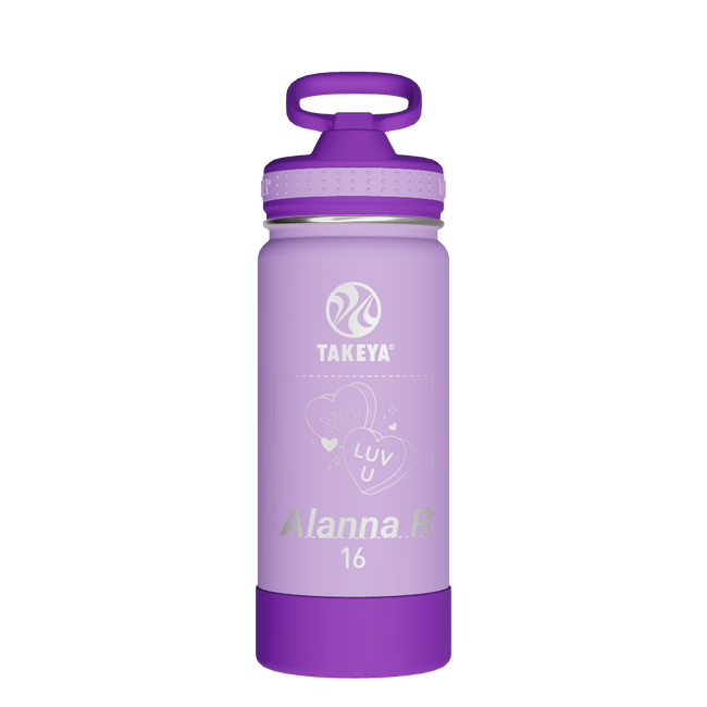Actives Kids Water Bottle With Straw Lid - customized