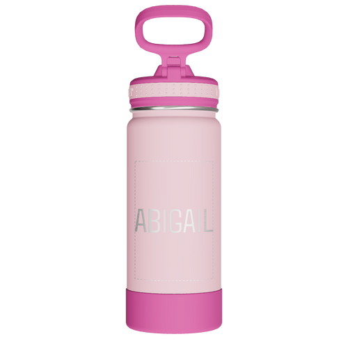 Actives Kids Water Bottle With Straw Lid - customized