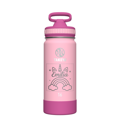 Actives Kids Water Bottle With Straw Lid - customized