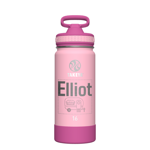 Actives Kids Water Bottle With Straw Lid - customized
