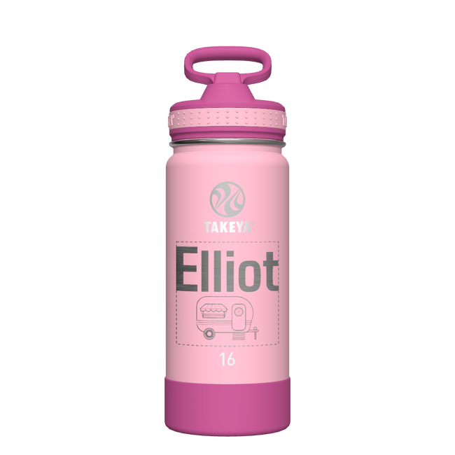 Actives Kids Water Bottle With Straw Lid - customized