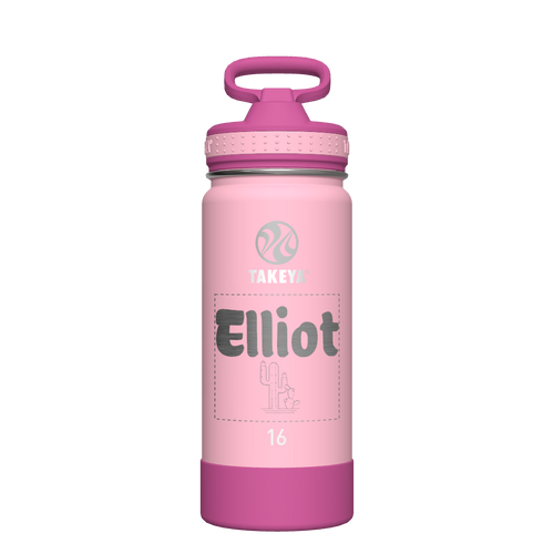 Actives Kids Water Bottle With Straw Lid - customized