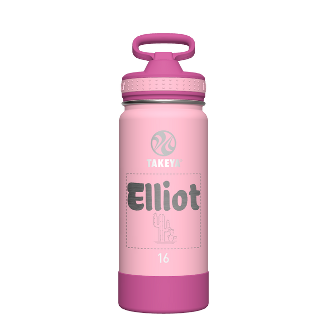 Actives Kids Water Bottle With Straw Lid - customized