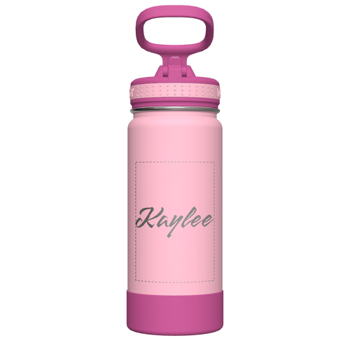 Actives Kids Water Bottle With Straw Lid - customized