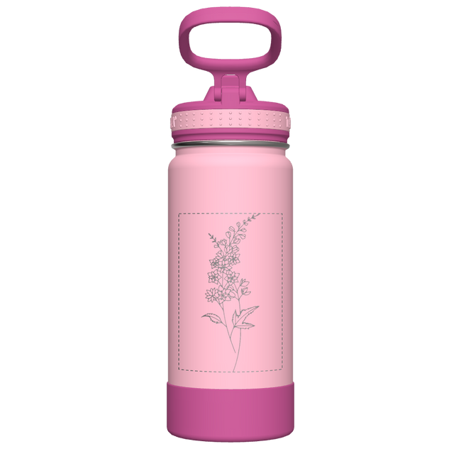 Actives Kids Water Bottle With Straw Lid - customized