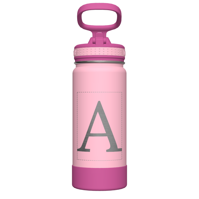 Actives Kids Water Bottle With Straw Lid - customized