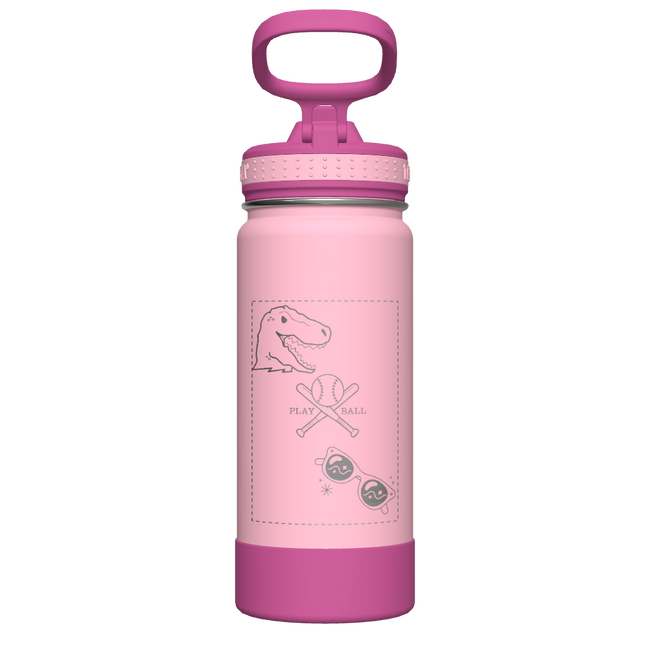 Actives Kids Water Bottle With Straw Lid - customized