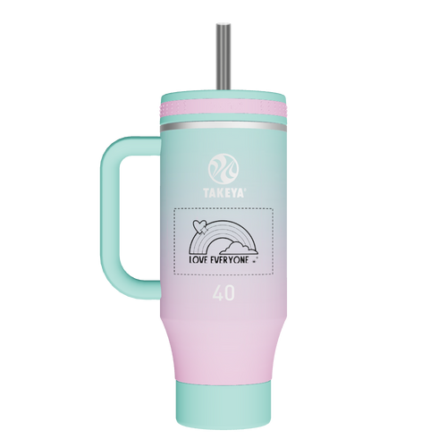 Straw Tumbler With Handle - customized