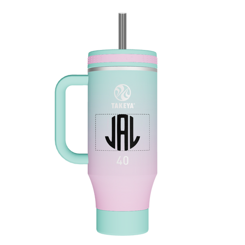 Straw Tumbler With Handle - customized