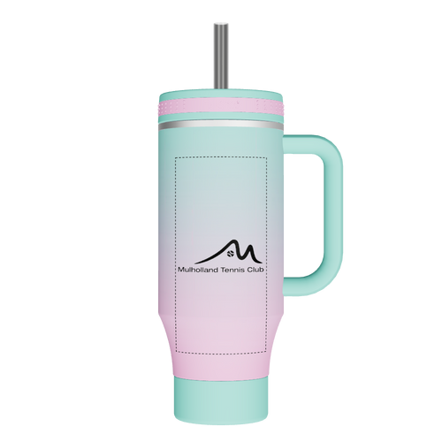 Straw Tumbler With Handle - customized