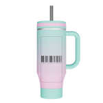 40 oz Straw Tumbler With Handle - customized