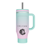 40oz Straw Tumbler With Handle - customized
