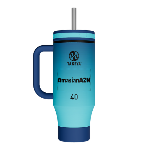 Straw Tumbler With Handle - customized
