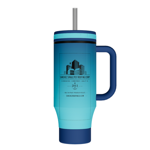 Straw Tumbler With Handle - customized
