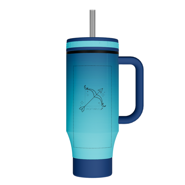 40oz Straw Tumbler With Handle - customized