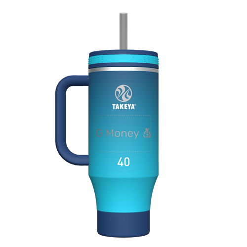 40 oz Straw Tumbler With Handle - customized