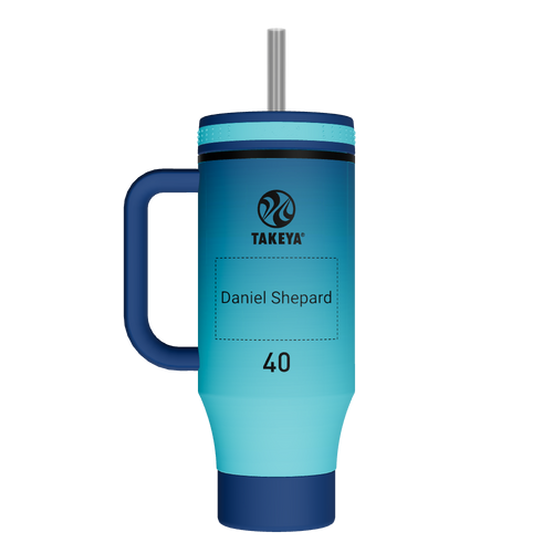 40 oz Straw Tumbler With Handle - customized