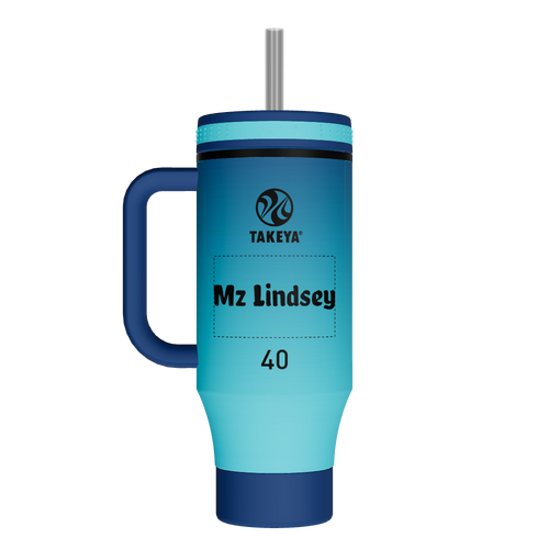 40oz Straw Tumbler With Handle - customized