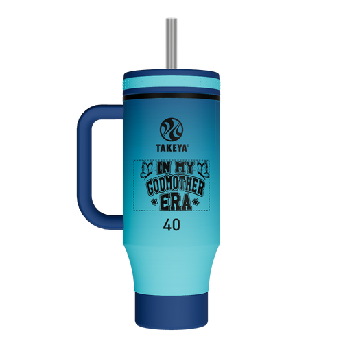 40oz Straw Tumbler With Handle - customized