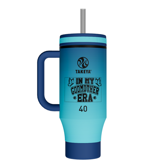 40oz Straw Tumbler With Handle - customized