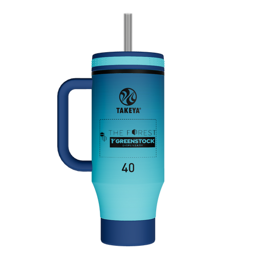 40oz Straw Tumbler With Handle - customized
