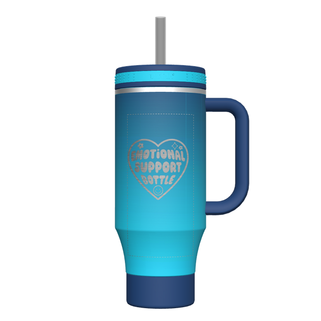 40 oz Straw Tumbler With Handle - customized