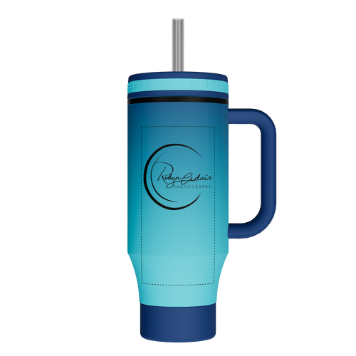 40 oz Straw Tumbler With Handle - customized