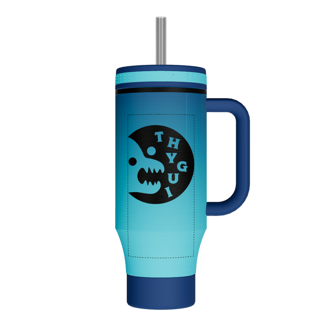 40oz Straw Tumbler With Handle - customized