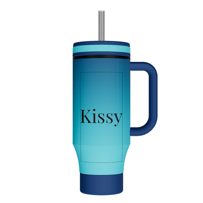 40oz Straw Tumbler With Handle - customized