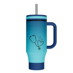 40oz Straw Tumbler With Handle - customized
