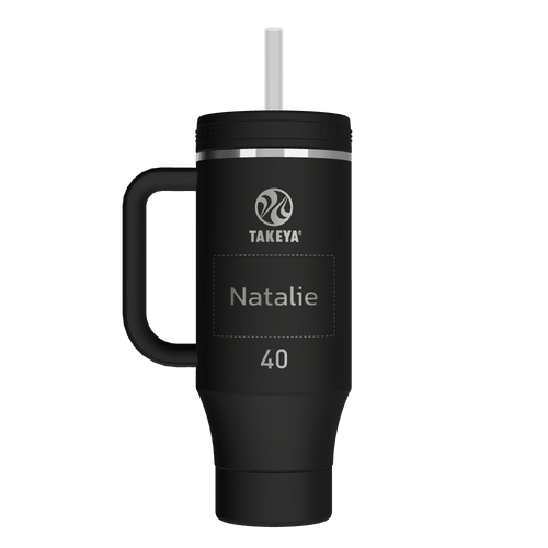Straw Tumbler With Handle - customized