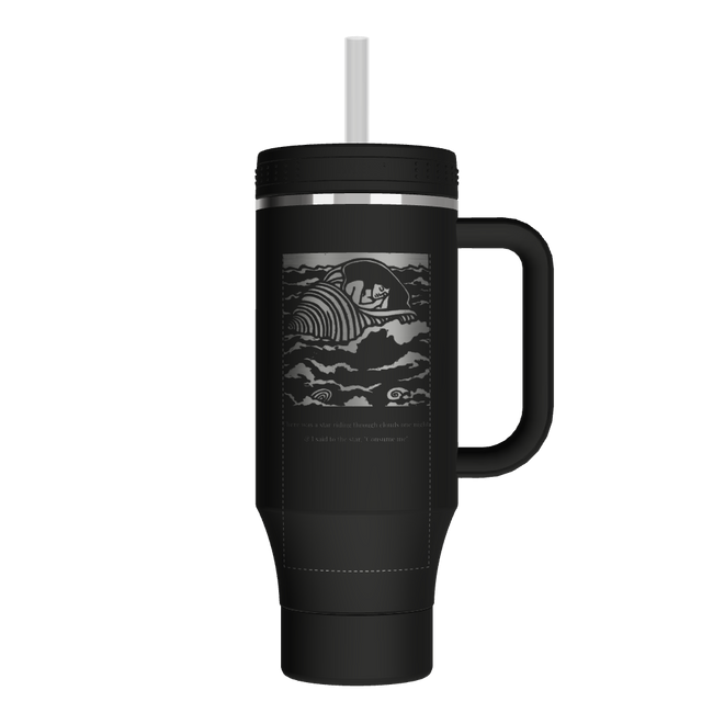 40oz Straw Tumbler With Handle - customized