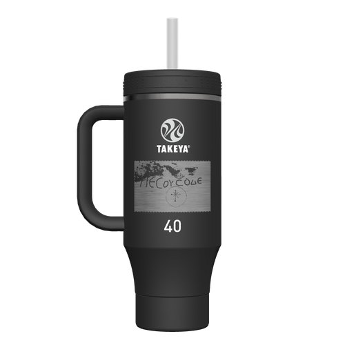 40 oz Straw Tumbler With Handle - customized