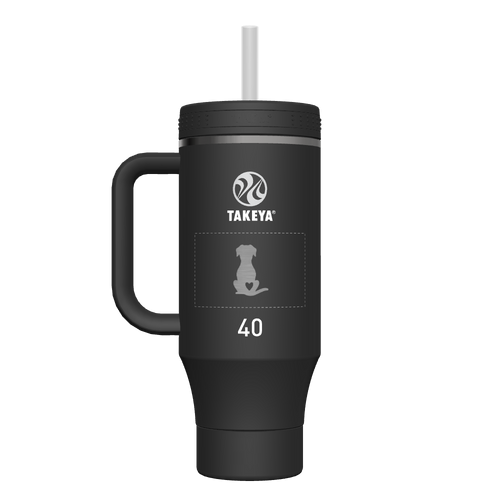 40 oz Straw Tumbler With Handle - customized