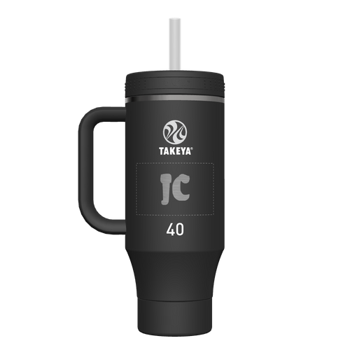 40 oz Straw Tumbler With Handle - customized