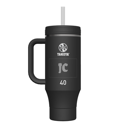 40 oz Straw Tumbler With Handle - customized