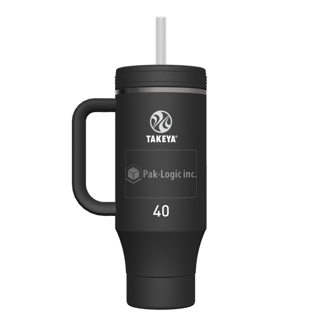 40 oz Straw Tumbler With Handle - customized