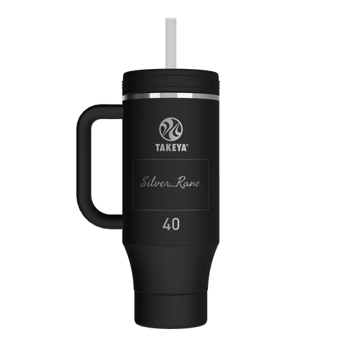 40oz Straw Tumbler With Handle - customized