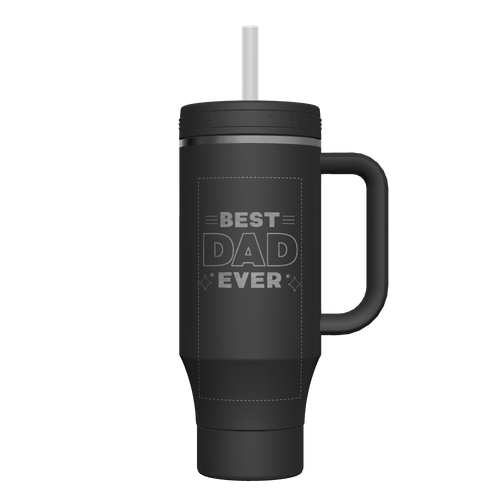 40 oz Straw Tumbler With Handle - customized