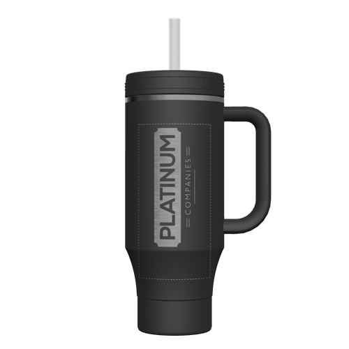 40 oz Straw Tumbler With Handle - customized