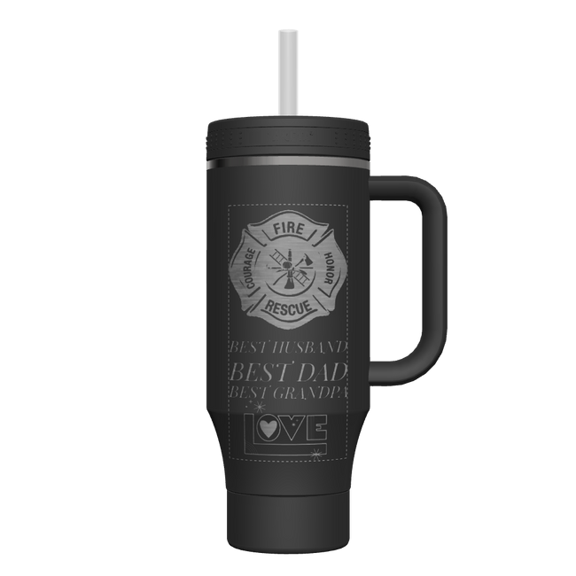 40 oz Straw Tumbler With Handle - customized