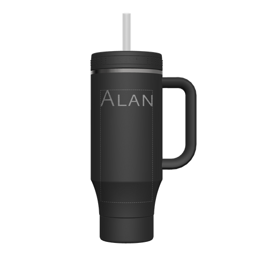 40 oz Straw Tumbler With Handle - customized