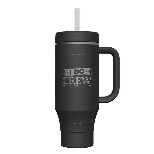 40 oz Straw Tumbler With Handle - customized