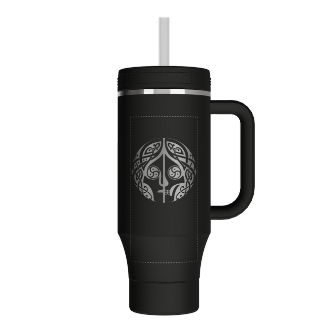 40oz Straw Tumbler With Handle - customized