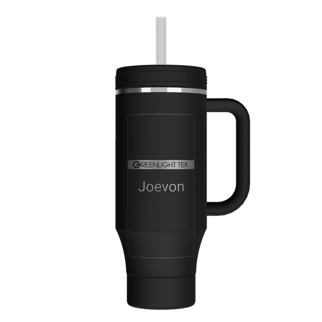 40oz Straw Tumbler With Handle - customized