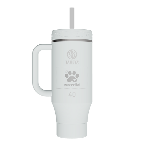 Straw Tumbler With Handle - customized