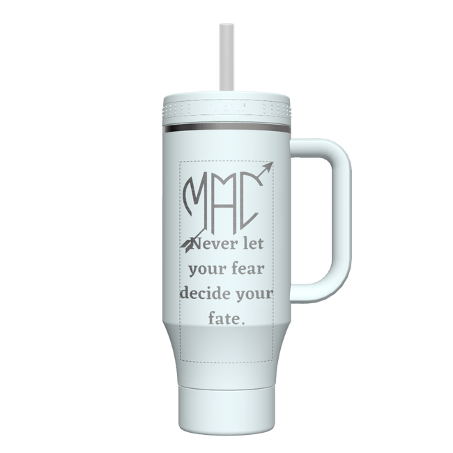40 oz Straw Tumbler With Handle - customized