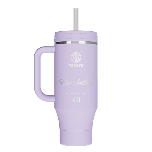 Straw Tumbler With Handle - customized